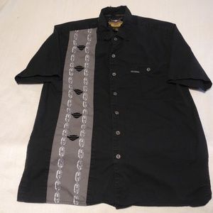 Harley Davidson S/S Mechanic Button Down Shirt Med